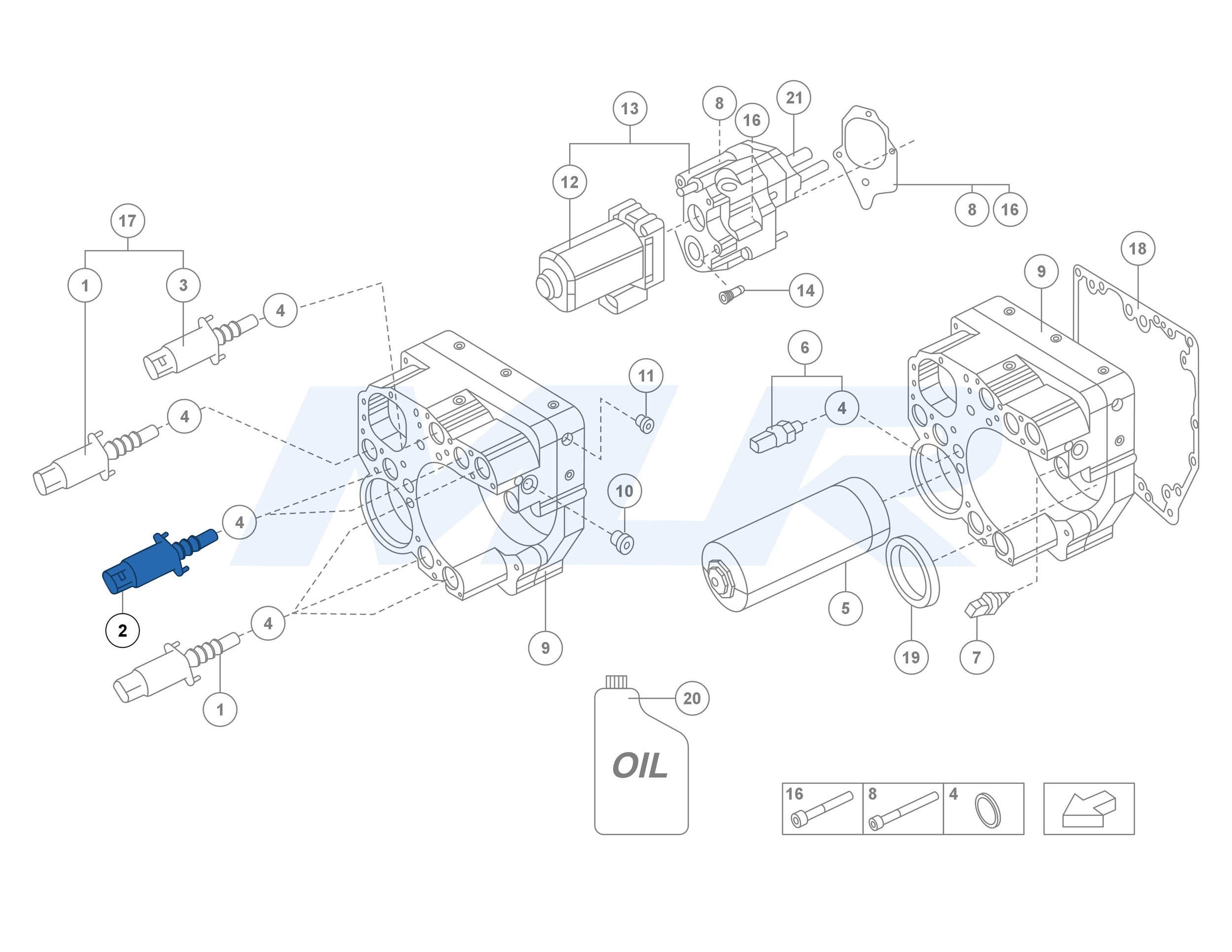 Lamborghini Hydraulic Control ASM pressure control valve 470398003B