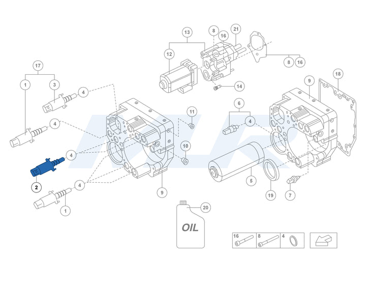 Lamborghini Hydraulic Control ASM pressure control valve 470398003B