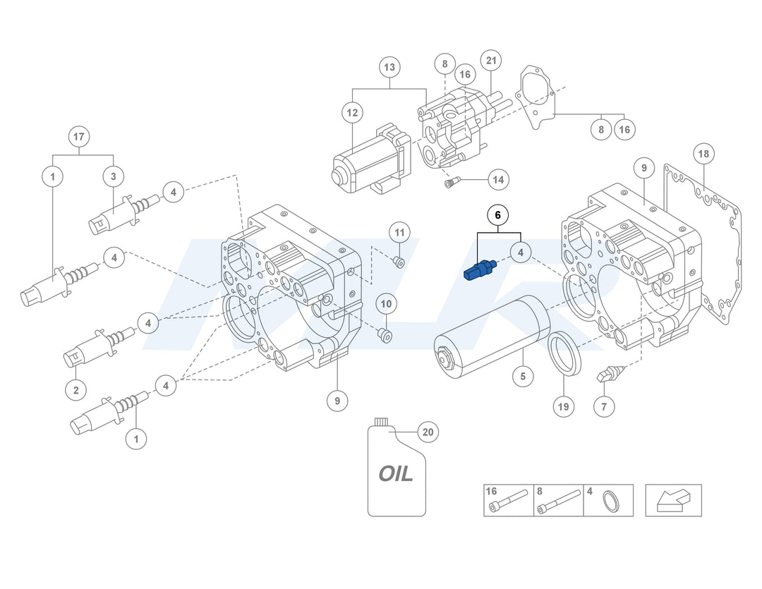 Lamborghini E-Gear Aventador Pressure Sensor 470311478