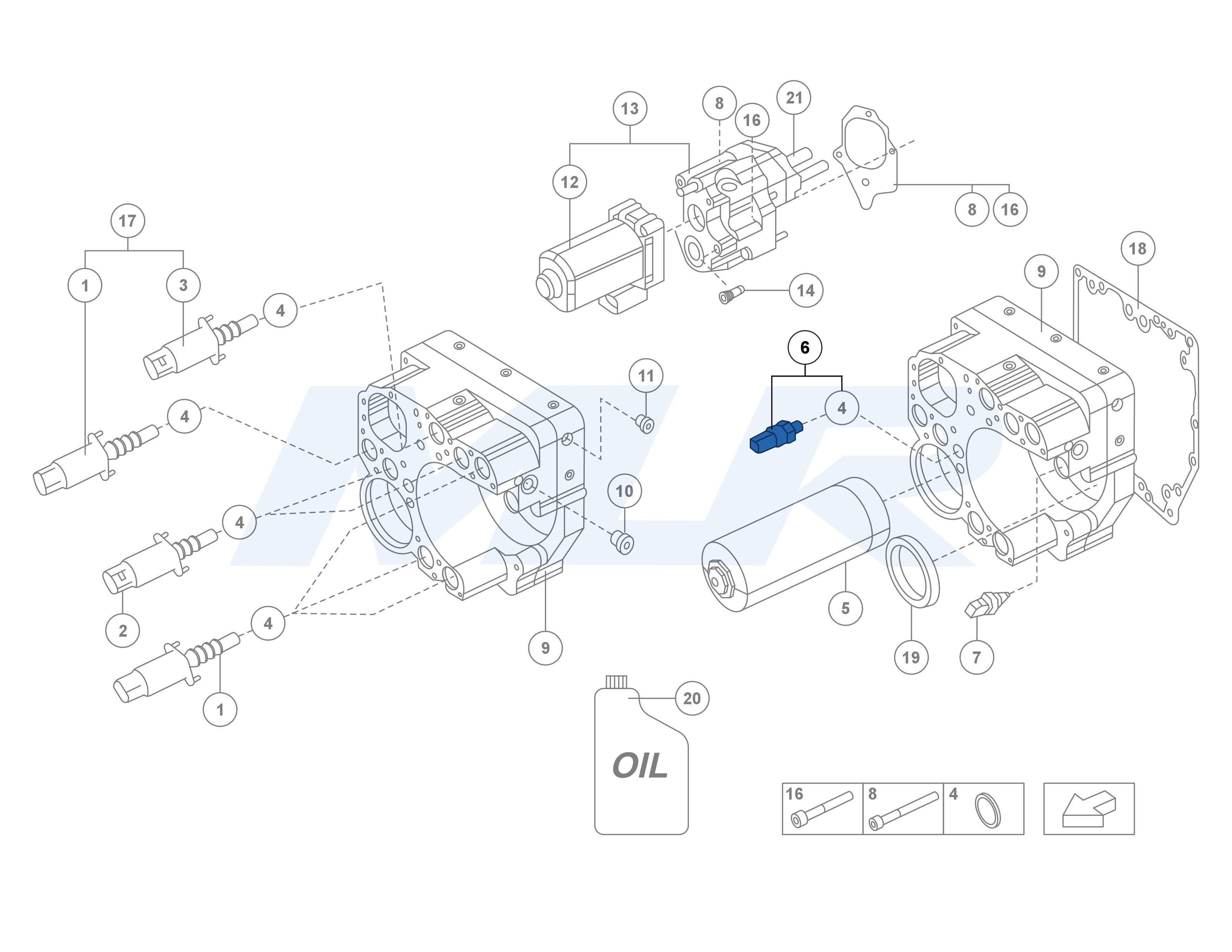 Lamborghini E-Gear Aventador Pressure Sensor 470311478