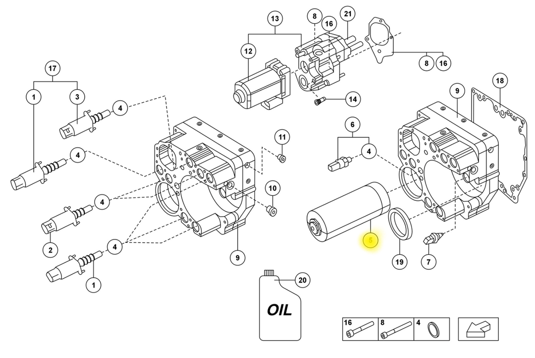 Lamborghini E-Gear Hydraulic Control Accumulator 470398140 Memory Aventador 0CE301247A
0CE301247B