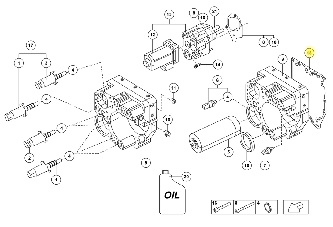 Lamborghini E-Gear ISR Seal For Control Unit 470398189