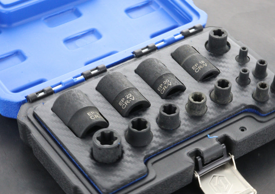 Tesla Battery Removal Socket Kit – 15 Piece External Torx Set