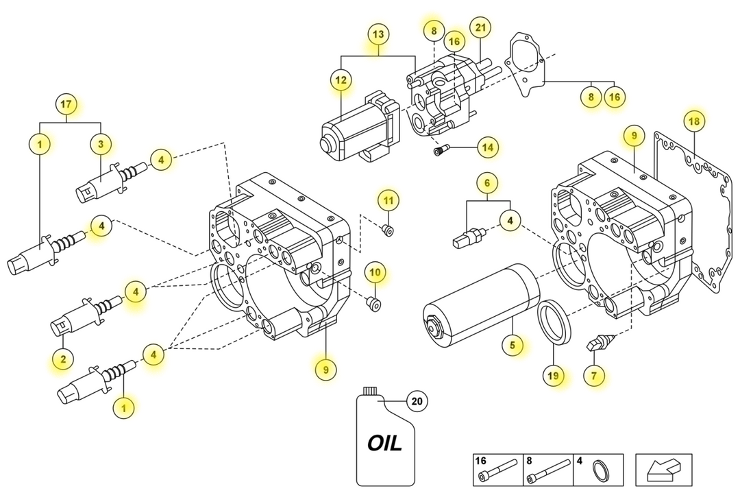 Lamborghini Hydraulic Control Unit 0CE301247 0CE301247A 0CE301247B